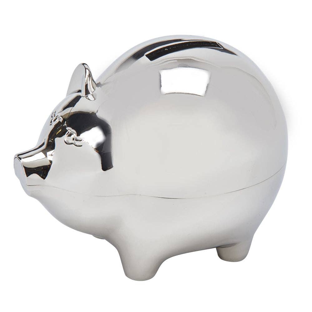 Large Piggy Bank With Polished Finish