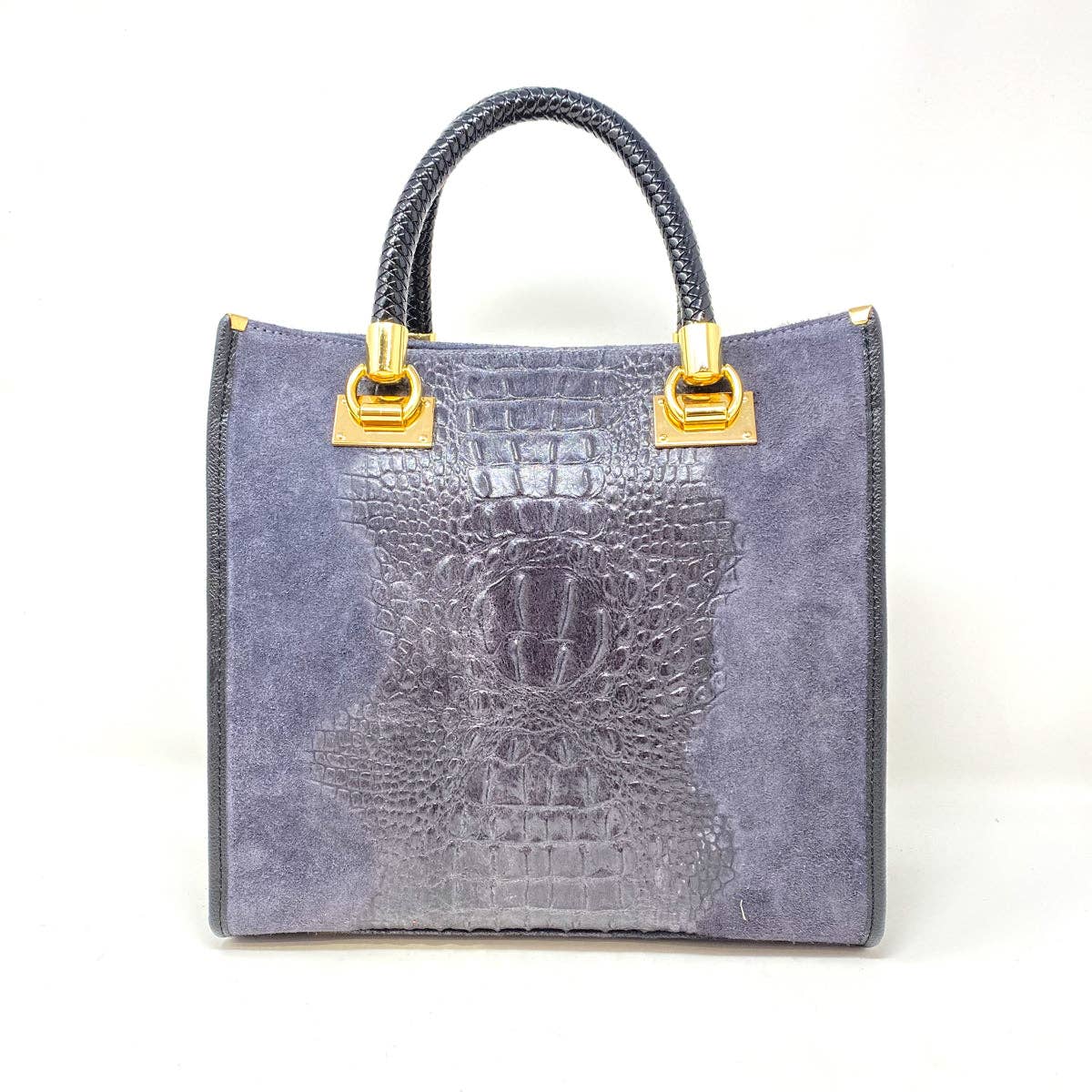 GF13221 GENUINE ITALIAN LEATHER PORTFOLIO BAG: MUSTARD