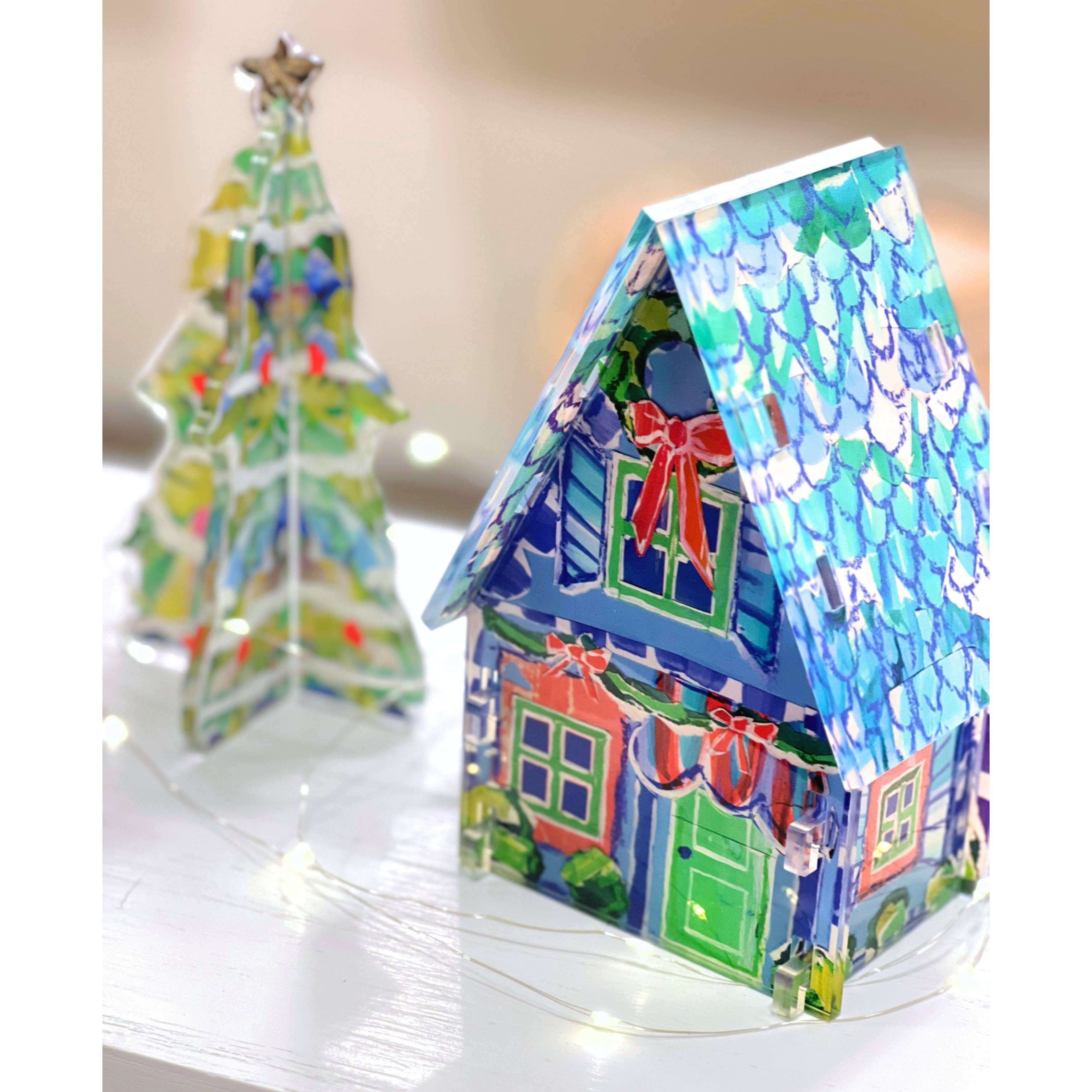 ACRYLIC CHRISTMAS VILLAGE: TOY STORE