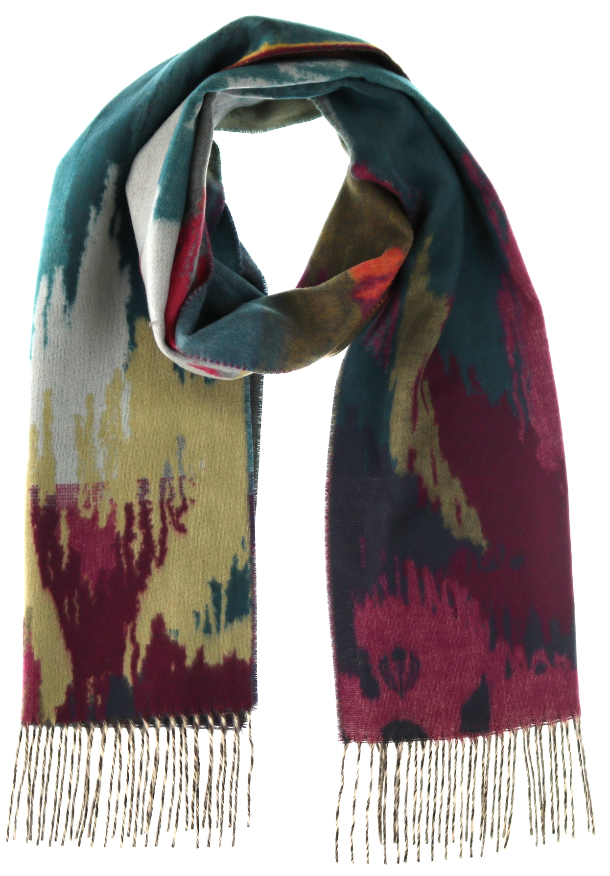Abstract Botanical Scarf - Alex