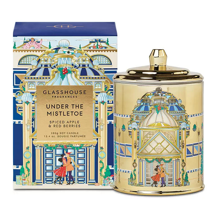 Under the Mistletoe Christmas Candle - Glasshouse