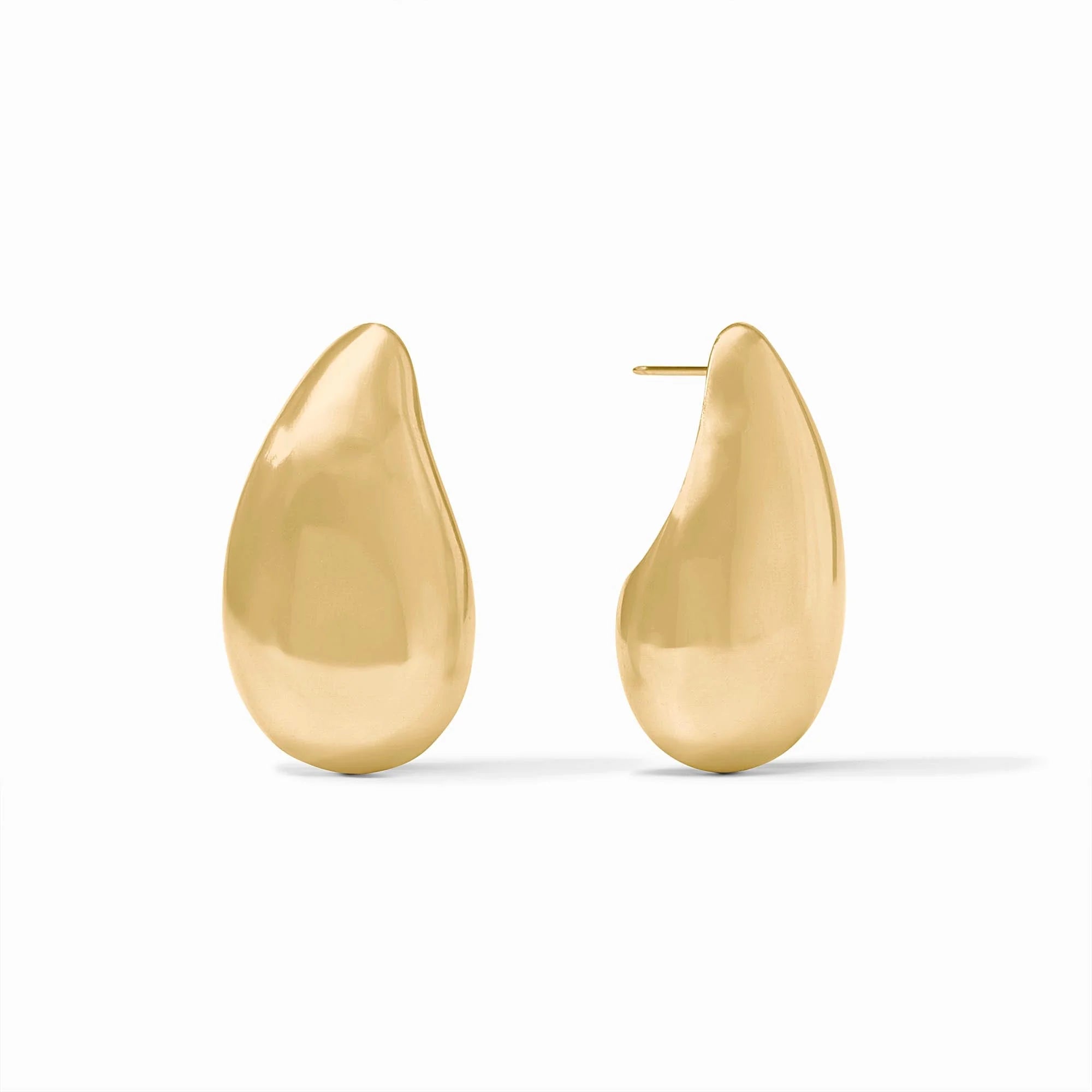 Gold Wave Earring -Medium