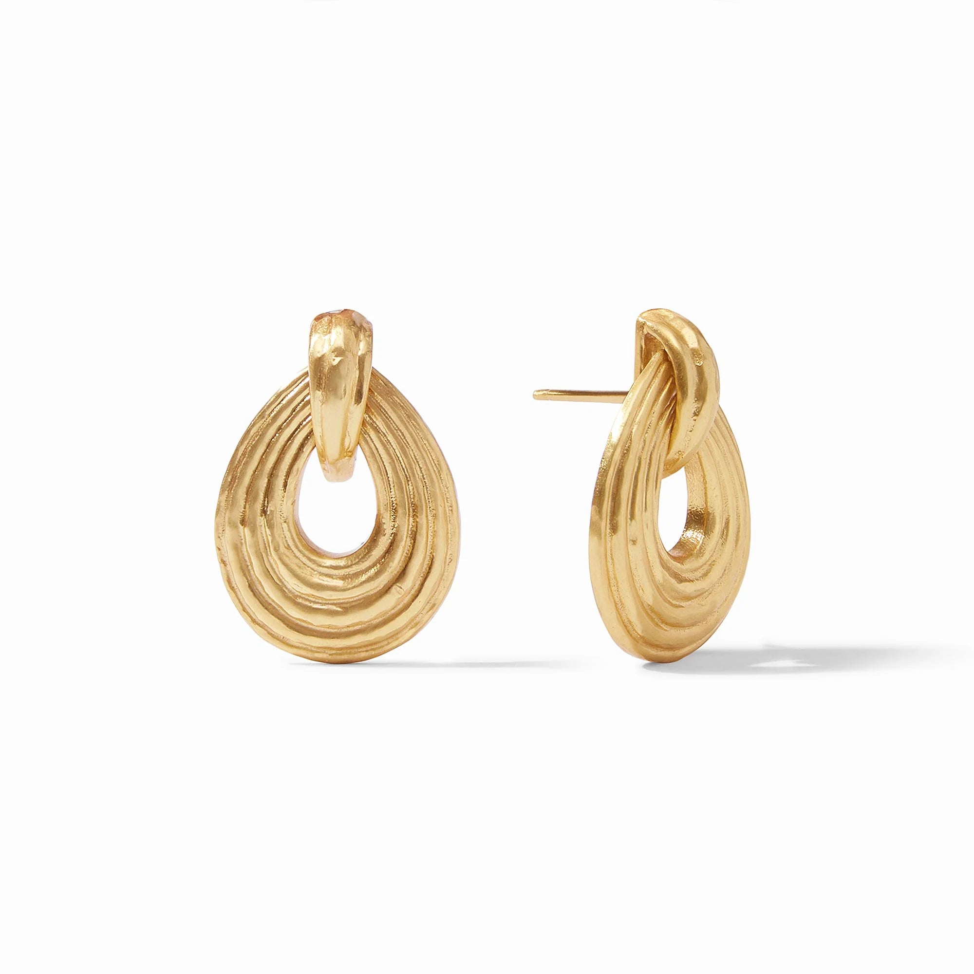 Havana Demi Doorknocker Earring -Gold