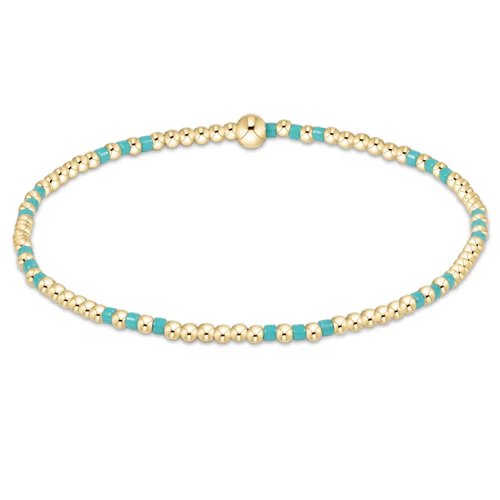 Enewton hope joy pattern 2mm bead bracelet - turquoise
