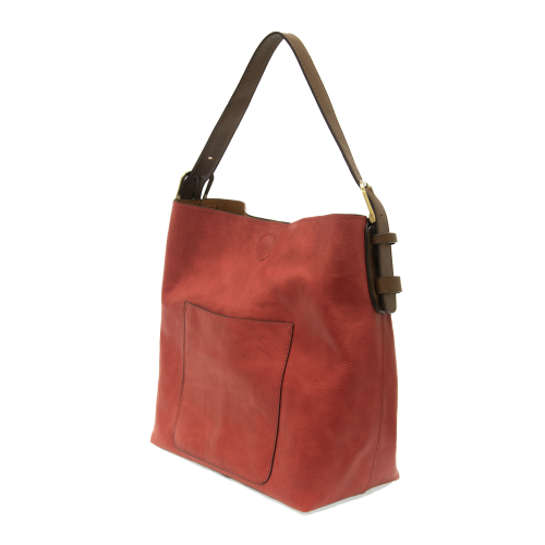 DEEP BERRY HOBO COFFEE HANDLE HANDBAG