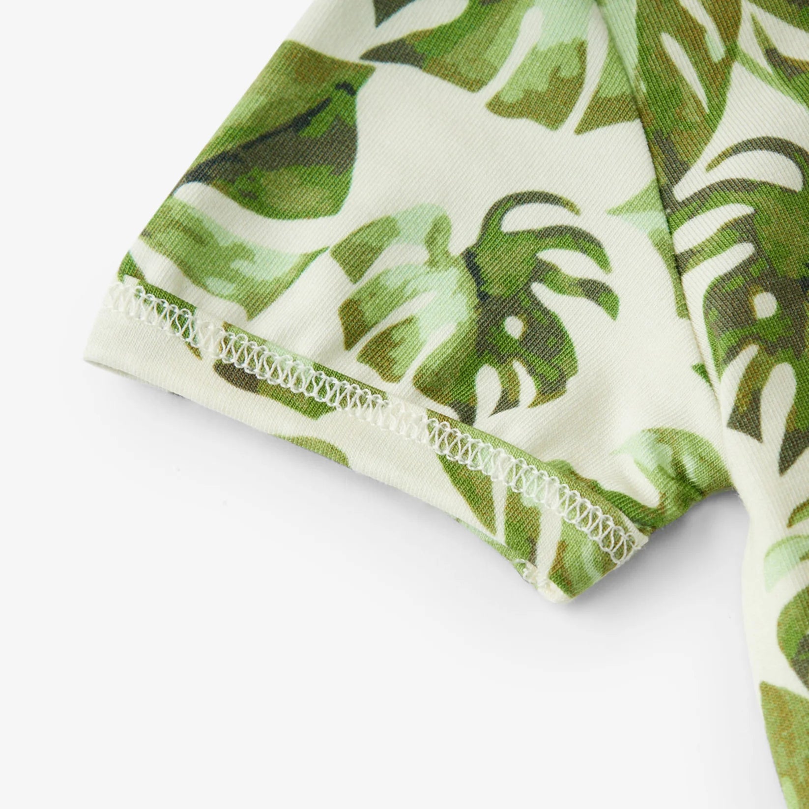 Island Leaf Cotton Stretch Baby Shortall 12-18 mo