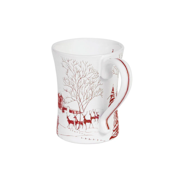 Country Estate Winter Frolic Mug - Ruby
