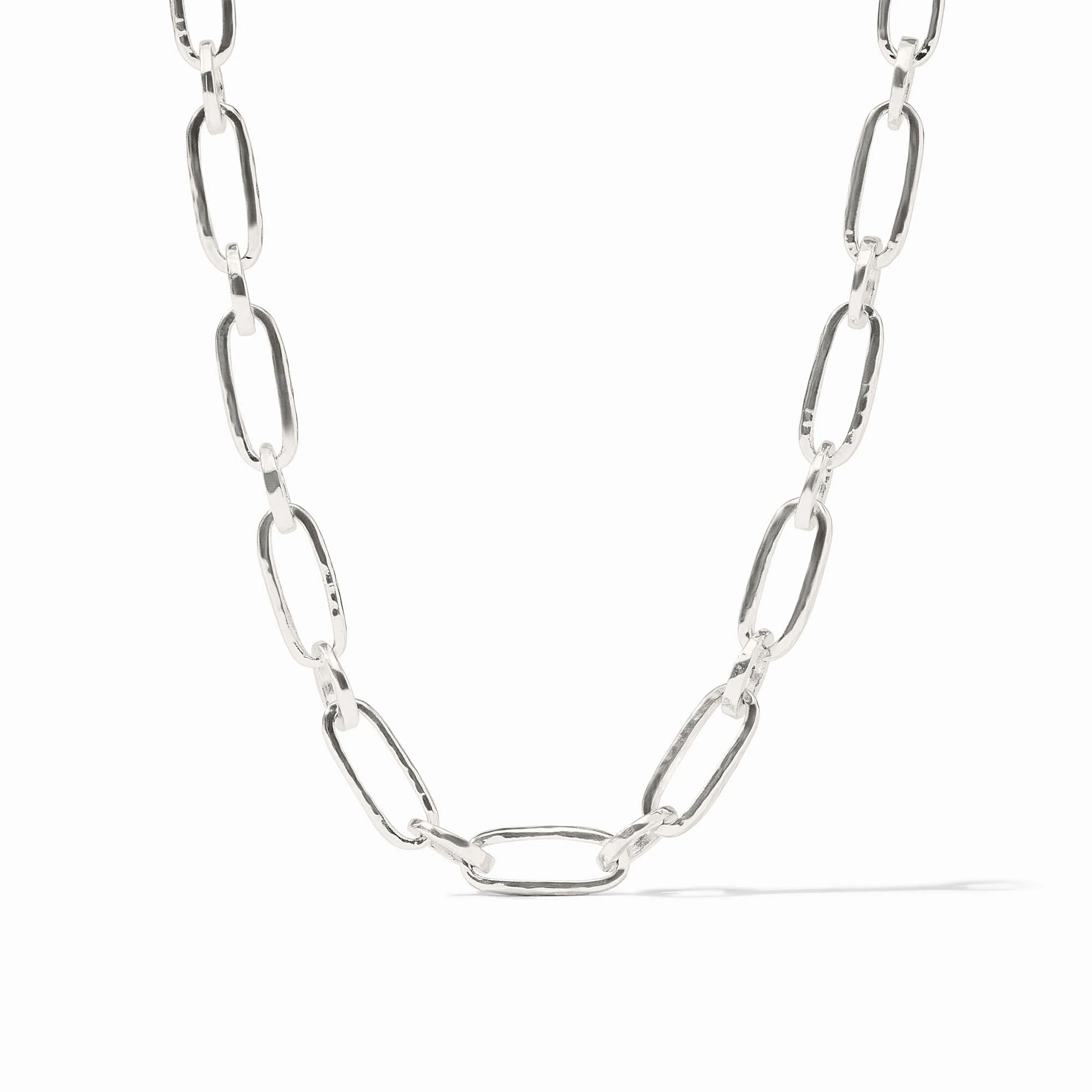 Palladia Link Silver Necklace - Julie Vox