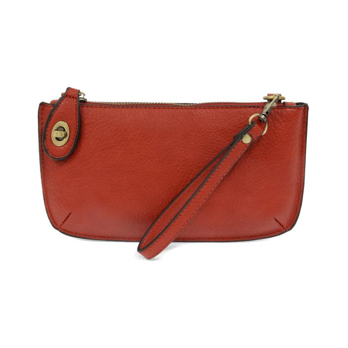 CHERRY RED MINI CROSSBODY WRISTLET CLUTCH