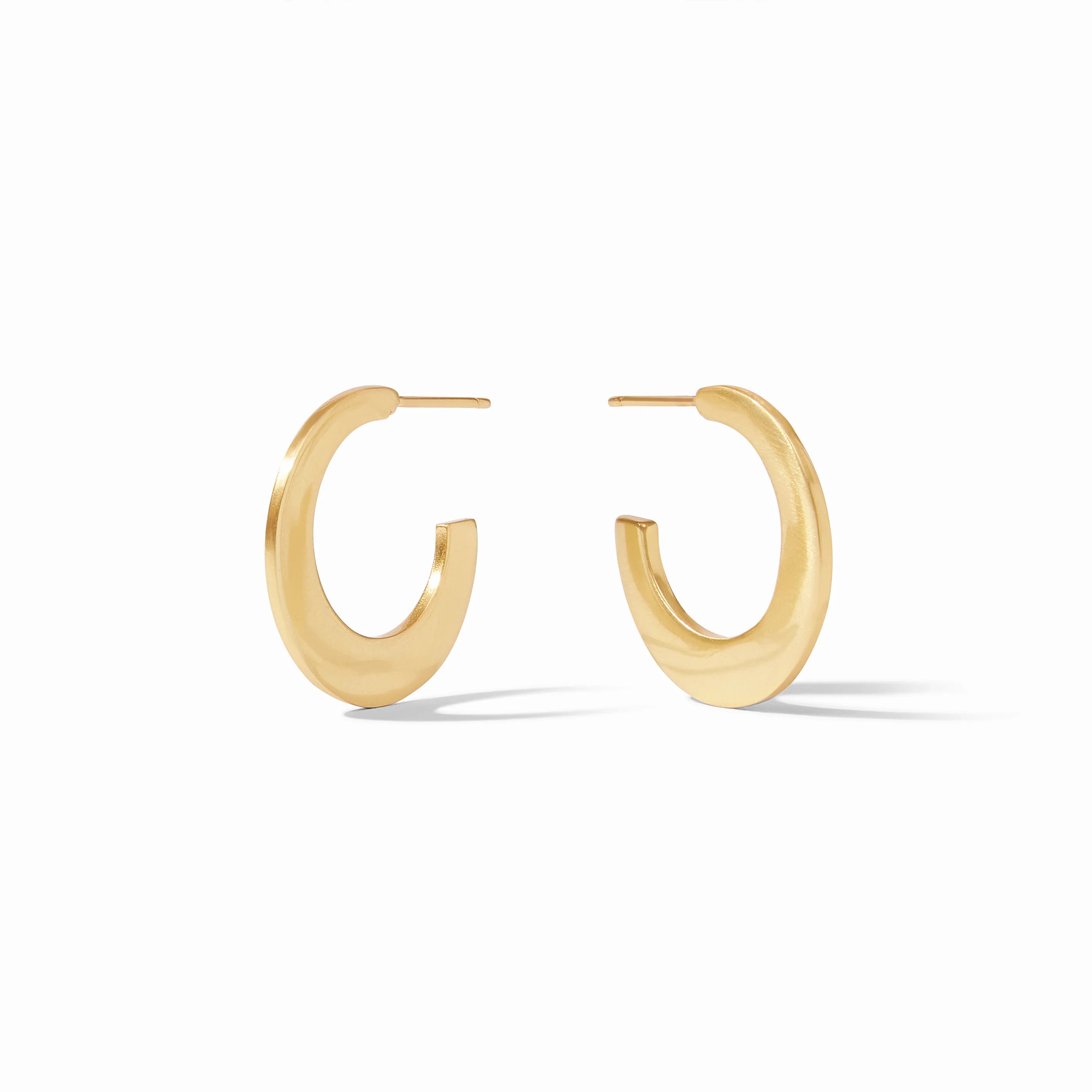 Luna Gold Hoop Earrings -Large