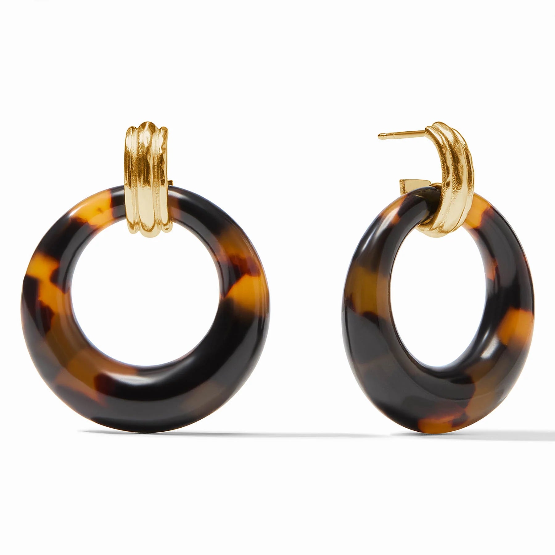 Madison Doorknocker Earring -Tortoiseshell