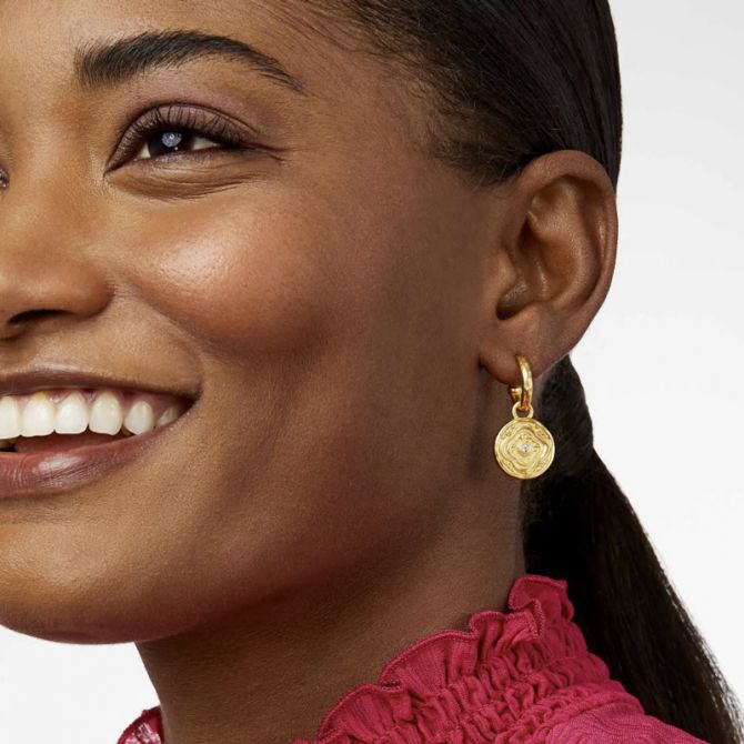 Astor 6 in 1 Charm Earrings -Obsidian Black