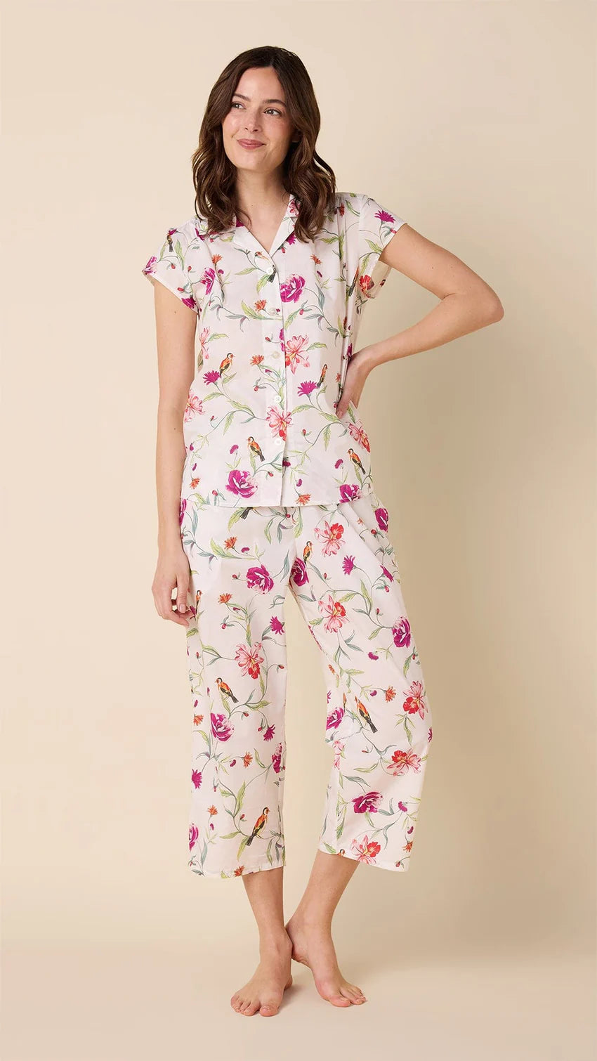 Rosa & Bird Luxe Pima Capri Pajama (2 Piece) - Medium