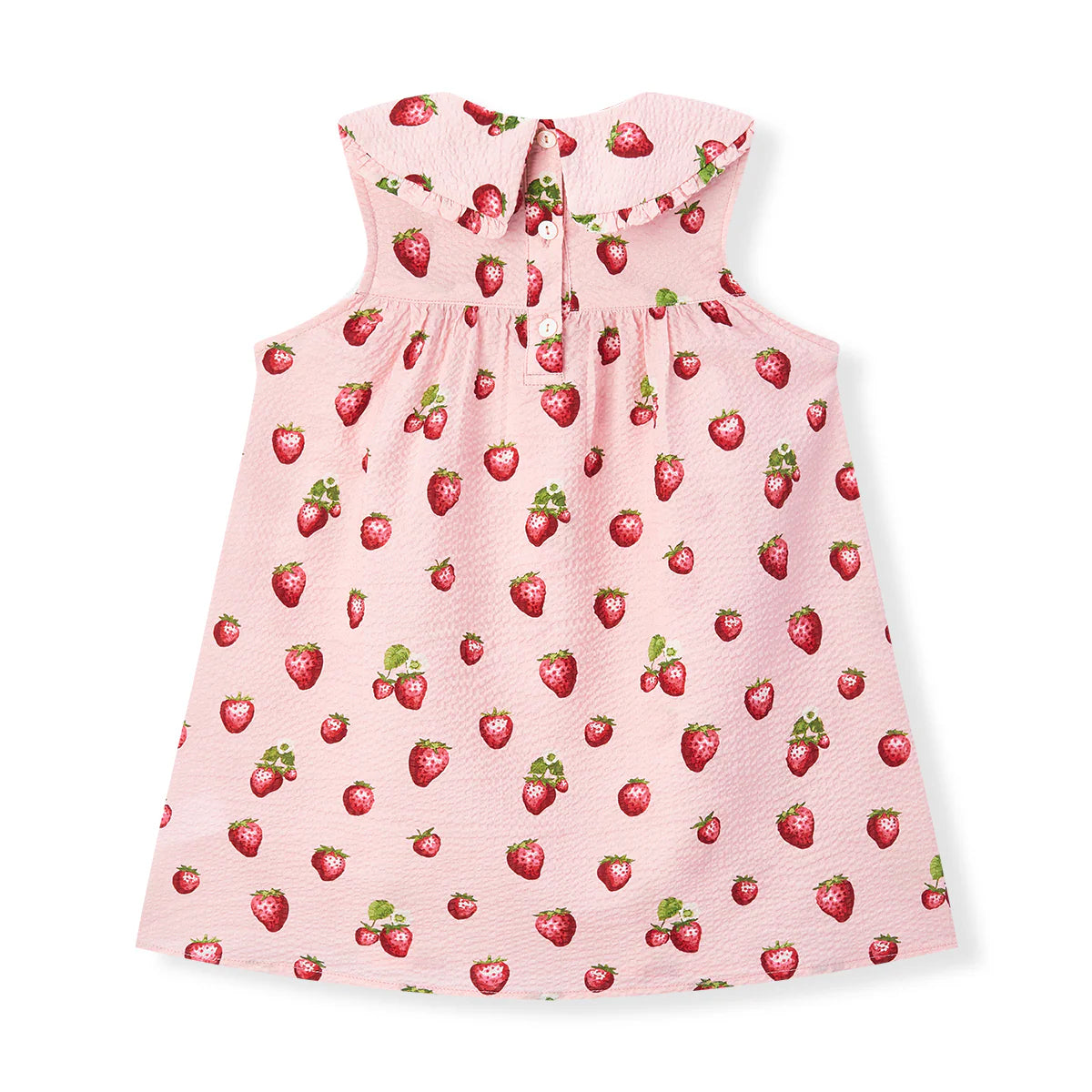 Strawberry Ruffle Collar Dress 6-12M