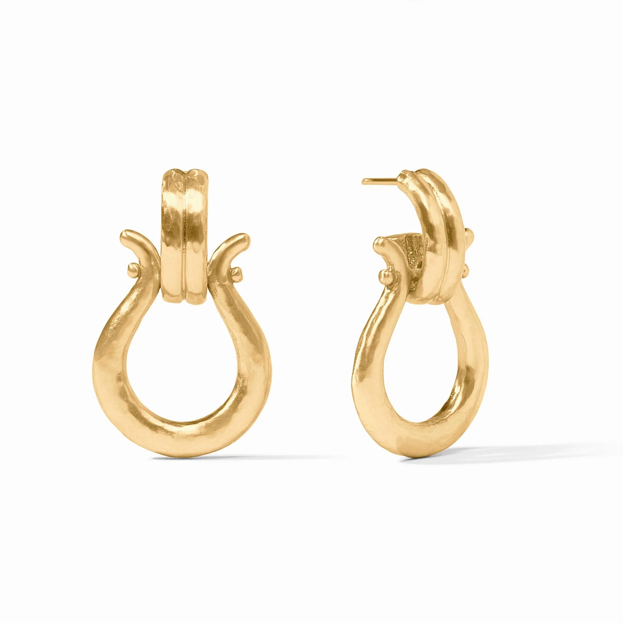 Saratoga Doorknocker Earring -Gold