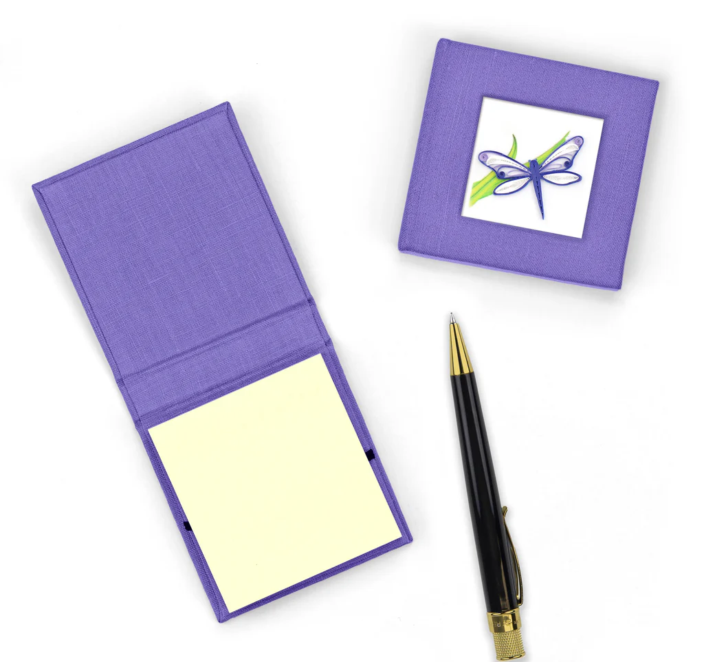 Quilled Dragonfly Sticky Note Pad Cover