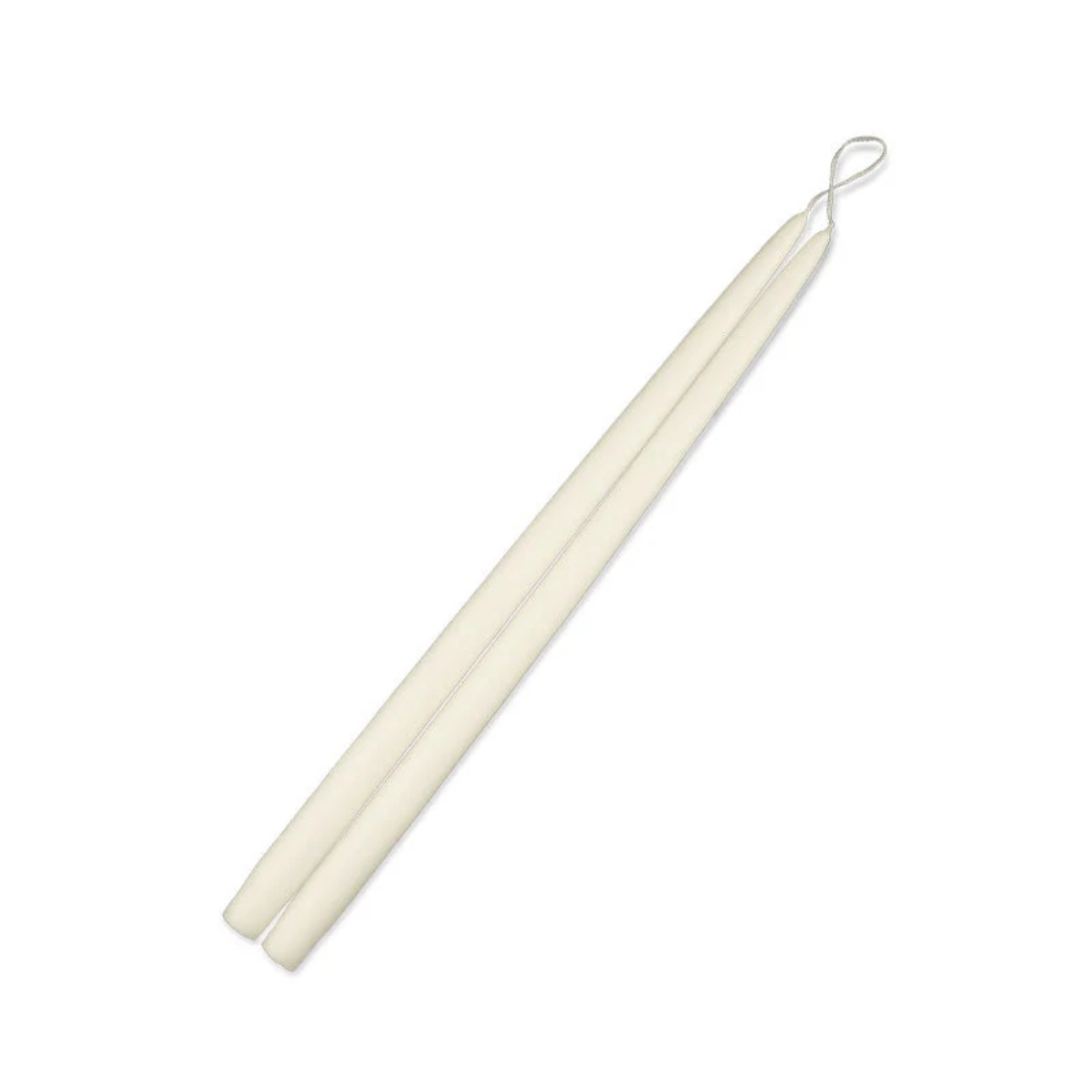 Taper Candles -pair, Ivory -9"