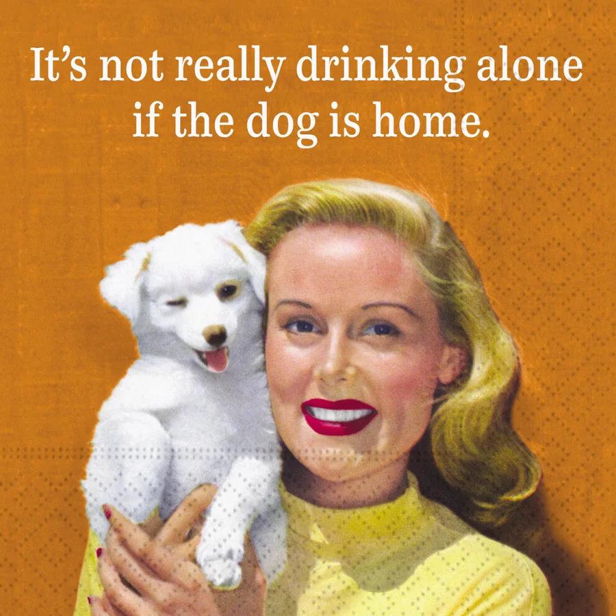 If the Dog Is Home Beverage Napkin