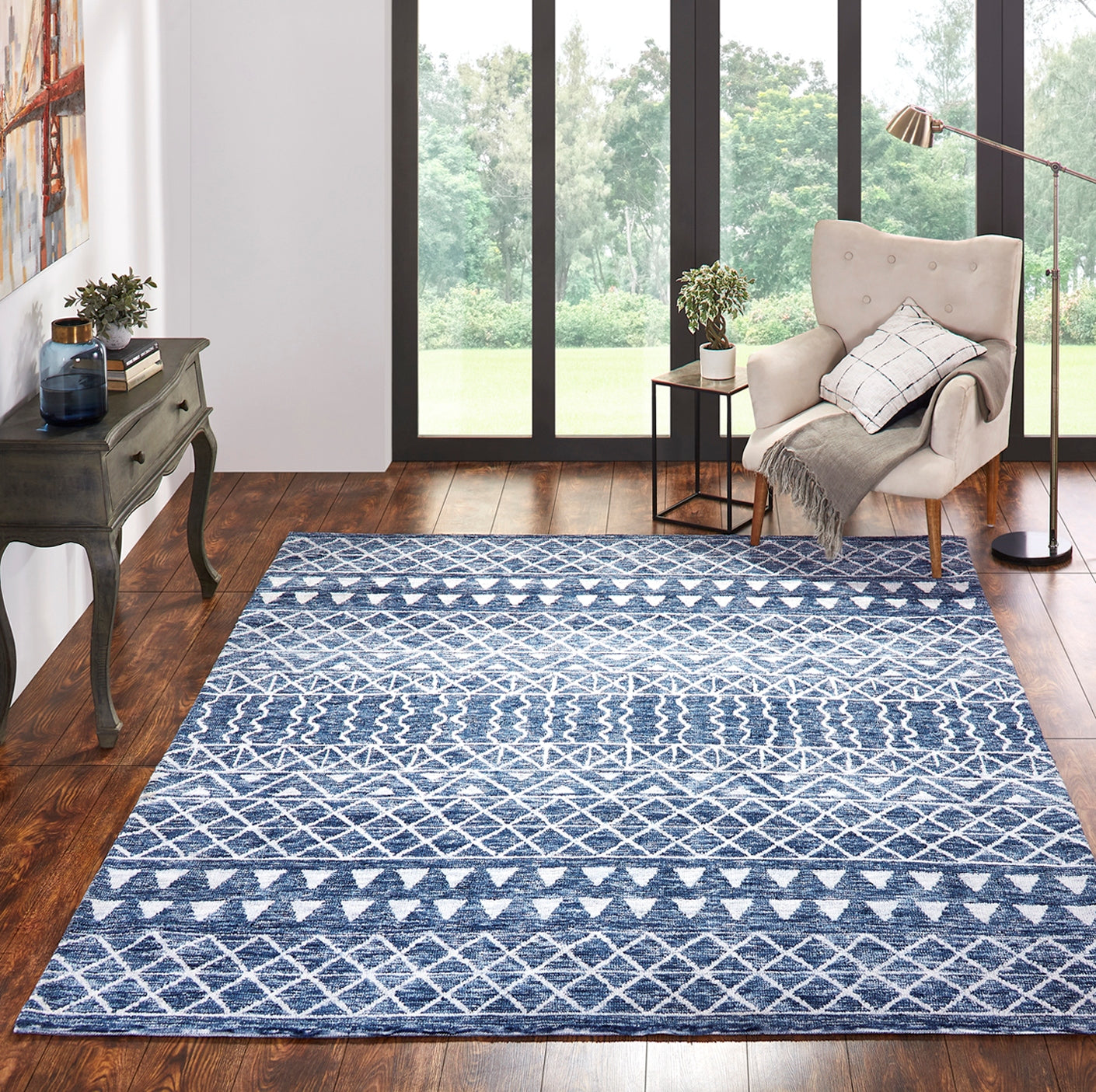 Belle Area Rug Denim (2' x 3') CALL FOR PRICING