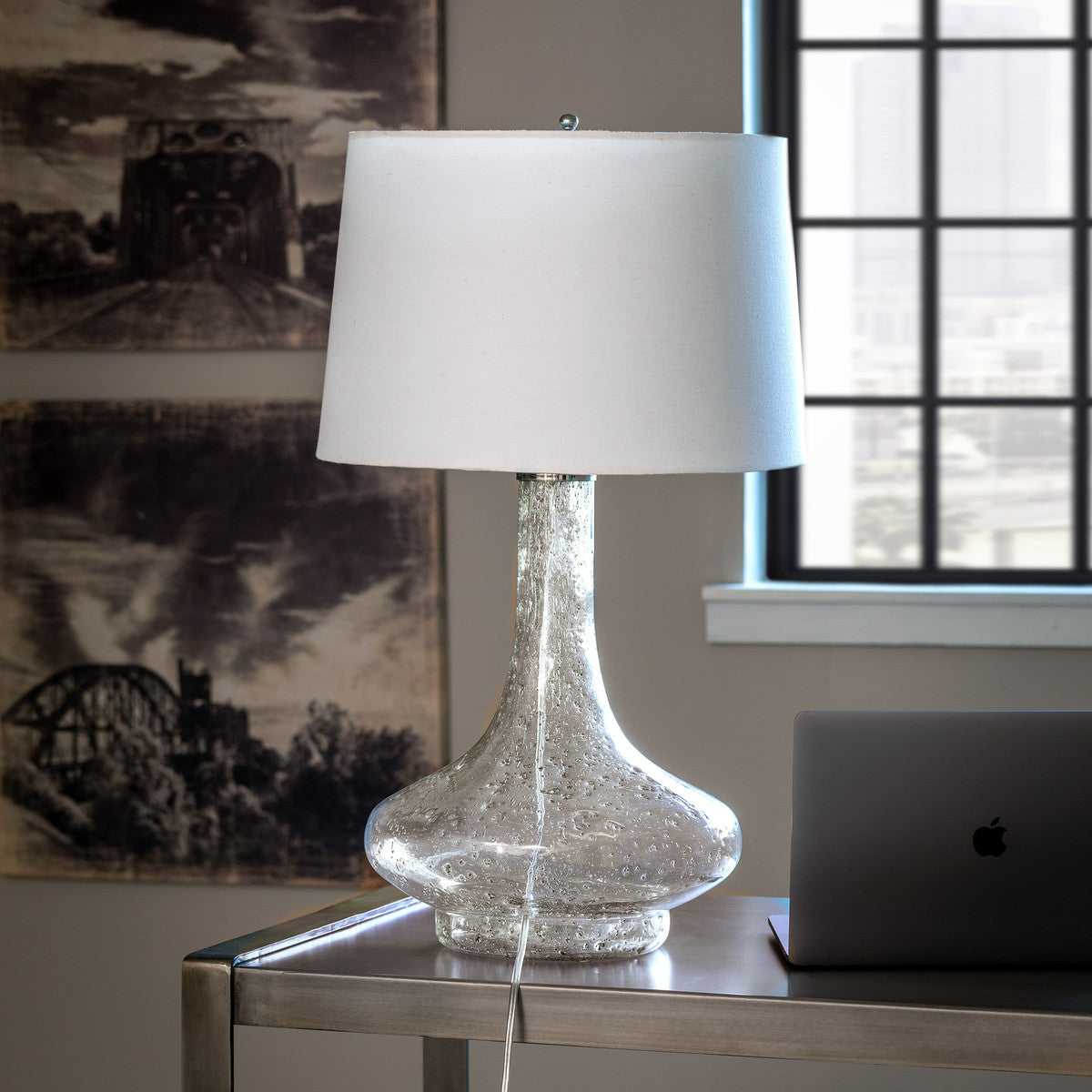 Finlay Seeded Glass Lamp
