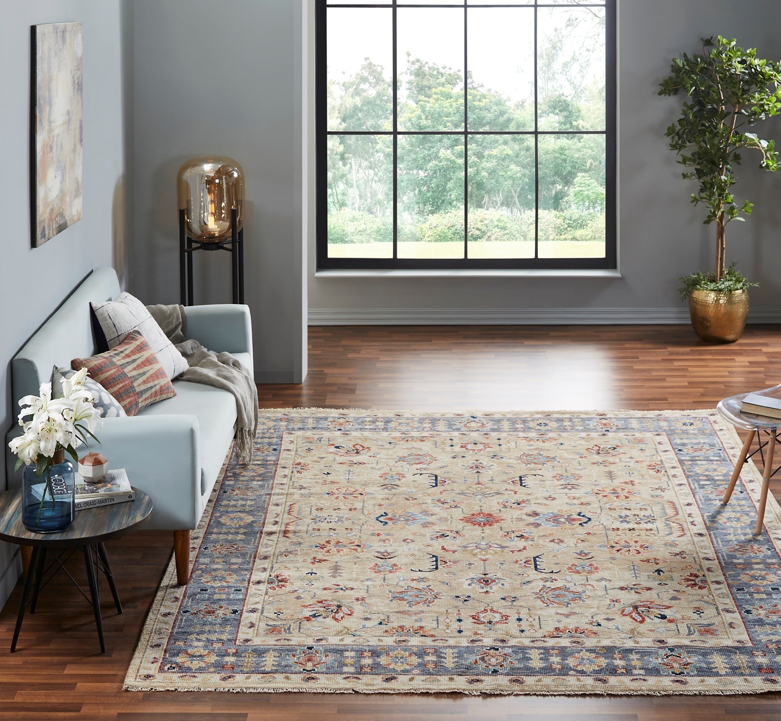 Everleigh Oatmeal/ Denim Rug (8'x10') CALL FOR PRICING