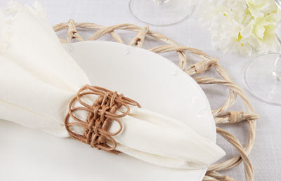 Twisted Rattan Napkin Ring