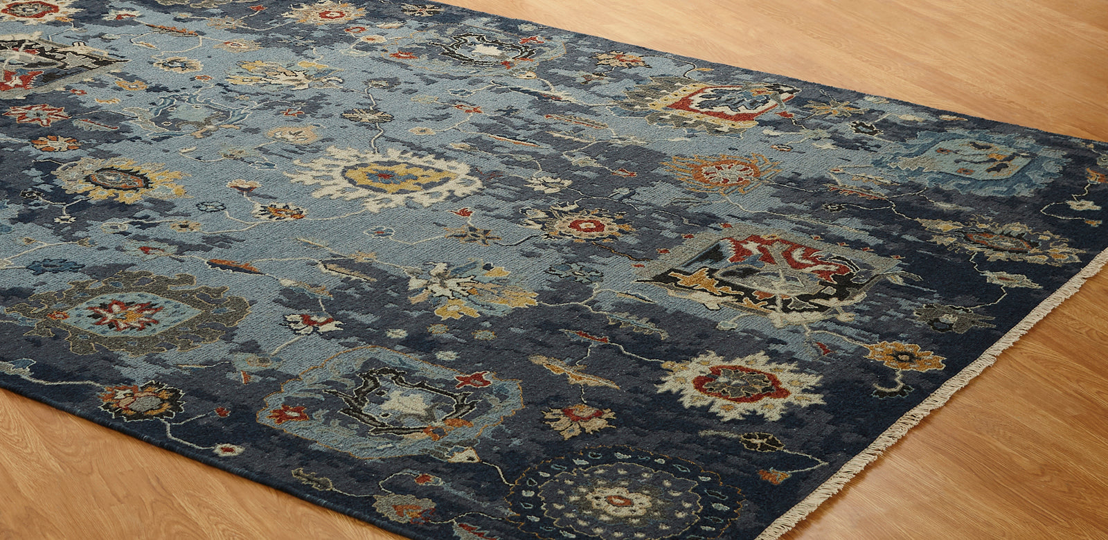 Milos Denim Blues Rug (2'x3')CALL FOR PRICING