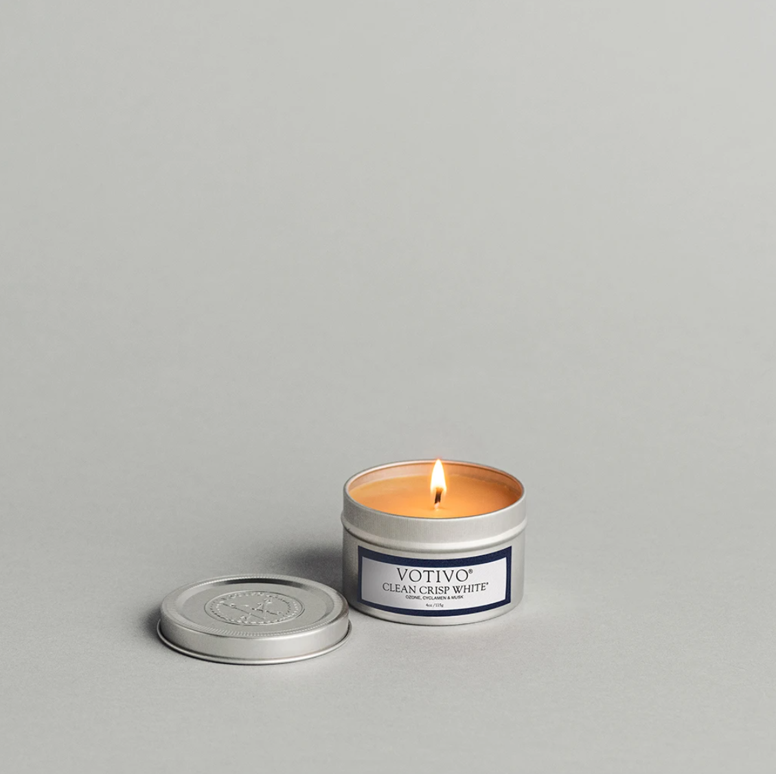 Candle  - Clean Crisp White Travel Tin