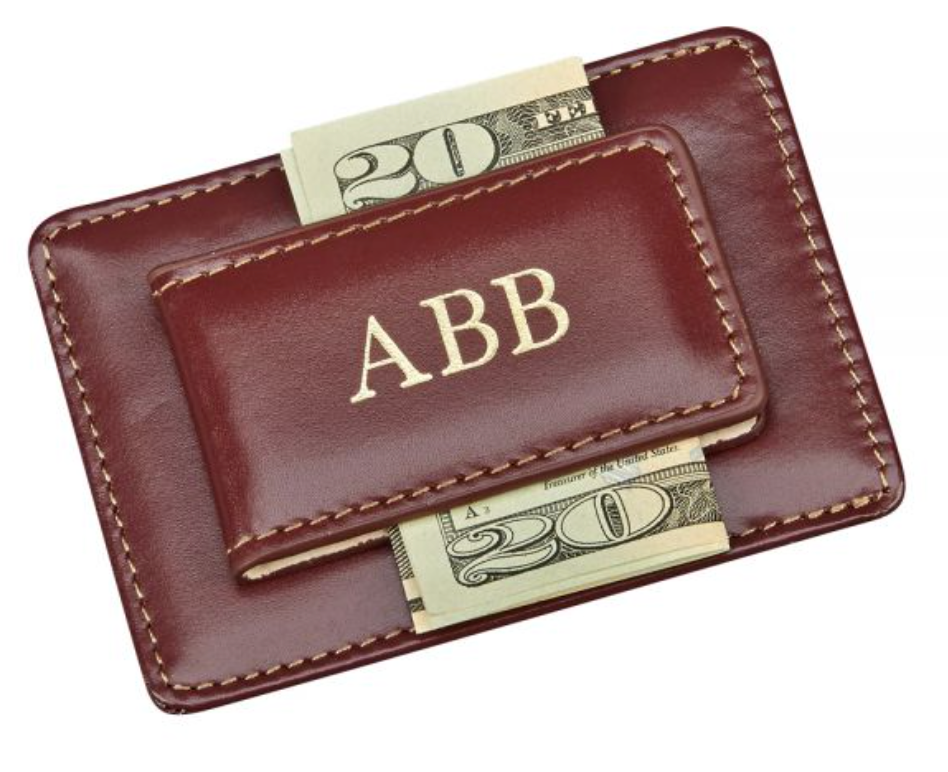 Card Case and Money Holder Brown