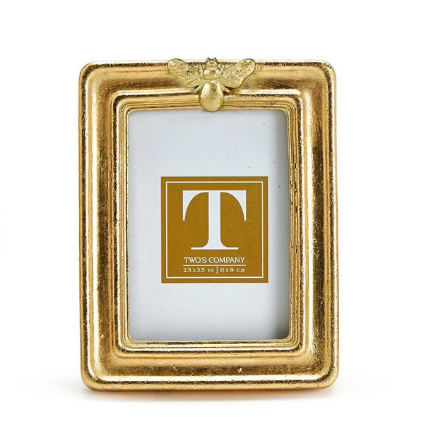 Golden Bee Frame Rectangle