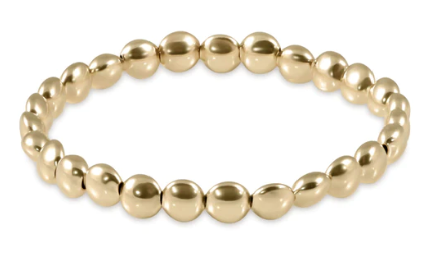 Honesty 6mm Bead Bracelet- Gold
