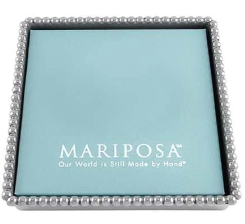Mariposa Beaded Cocktail Napkin Box