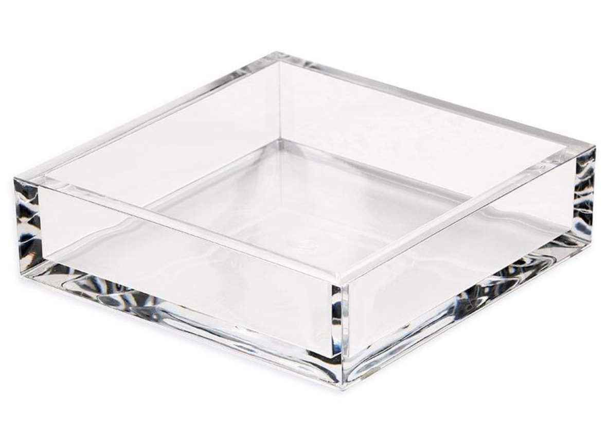 Acrylic Luncheon Napkin Holder- Crystal Clear