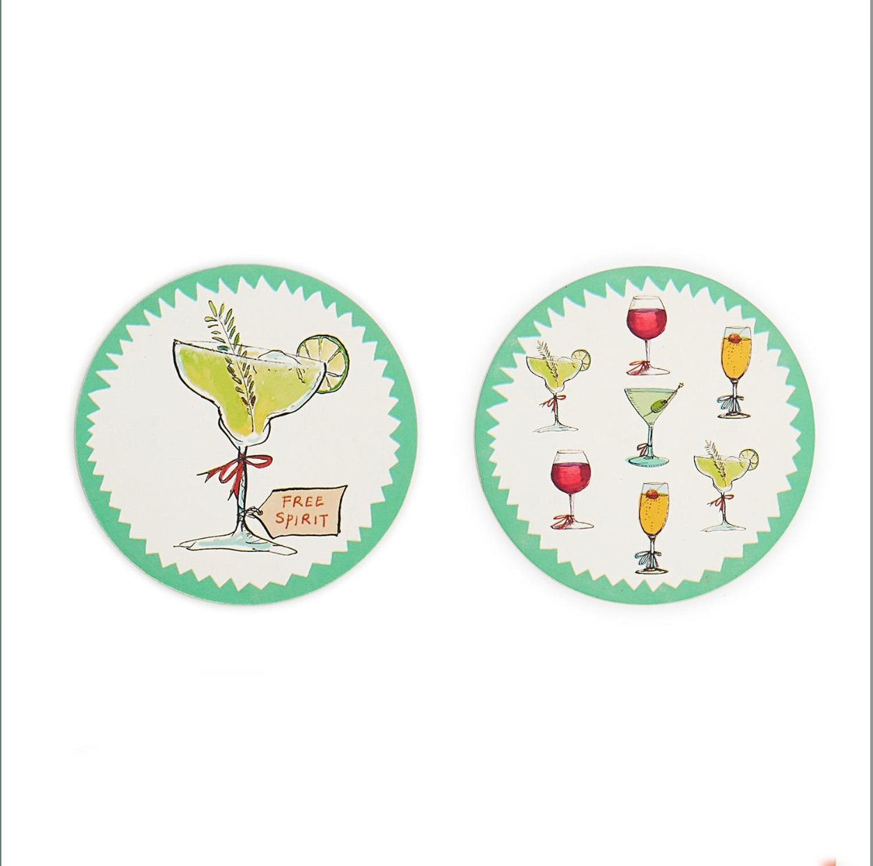 In Good Spirits Set of 24 Paper Coasters