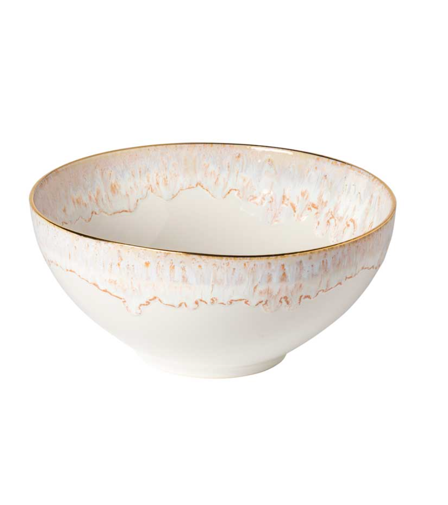 Taormina Serving Bowl - White Gold