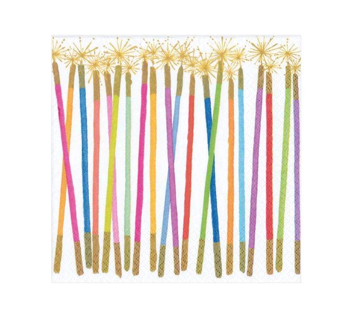 Party Candles Paper Napkins- Cocktail