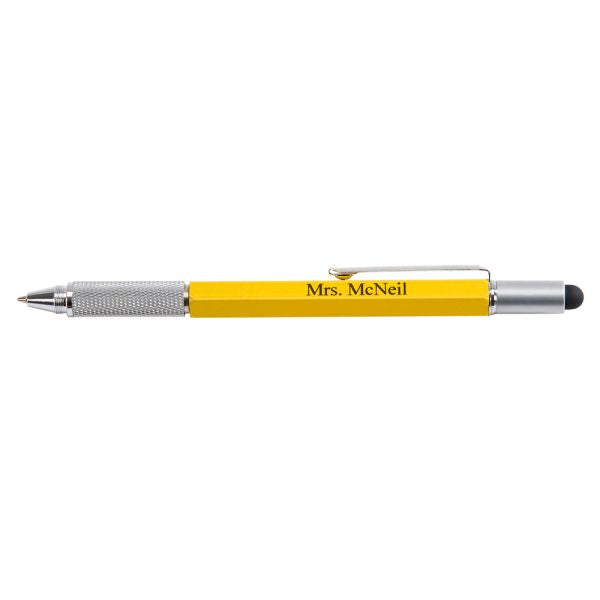 Yellow Hidden Multi Tool Pen