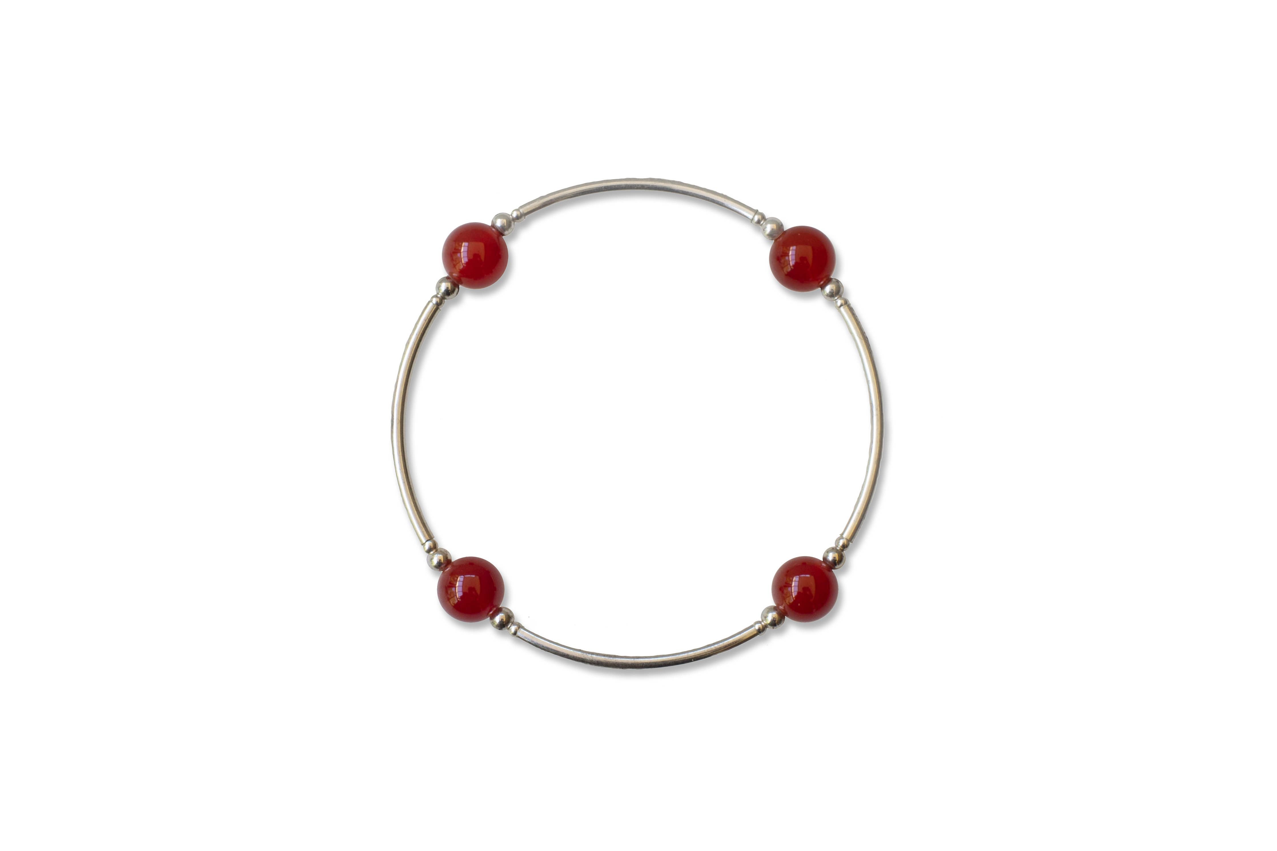 Carnelian Blessing Bracelet: 8 mm