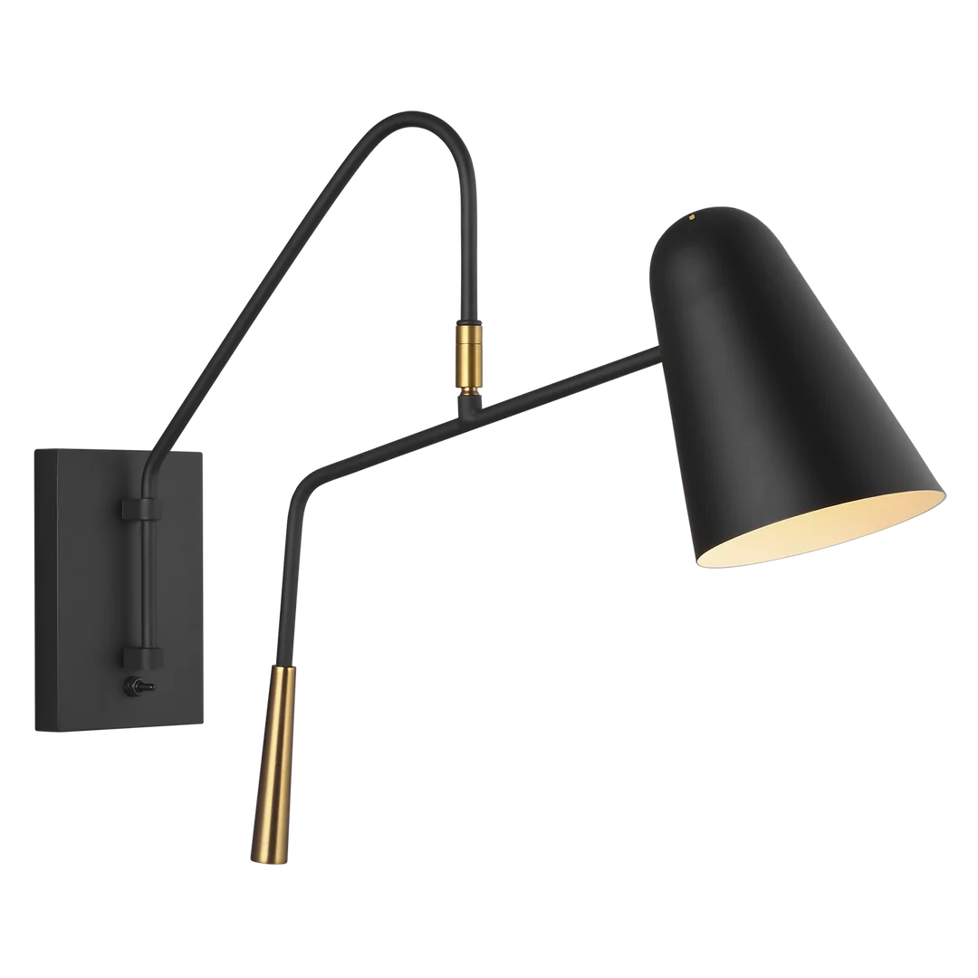 Simon Wall Sconce Black