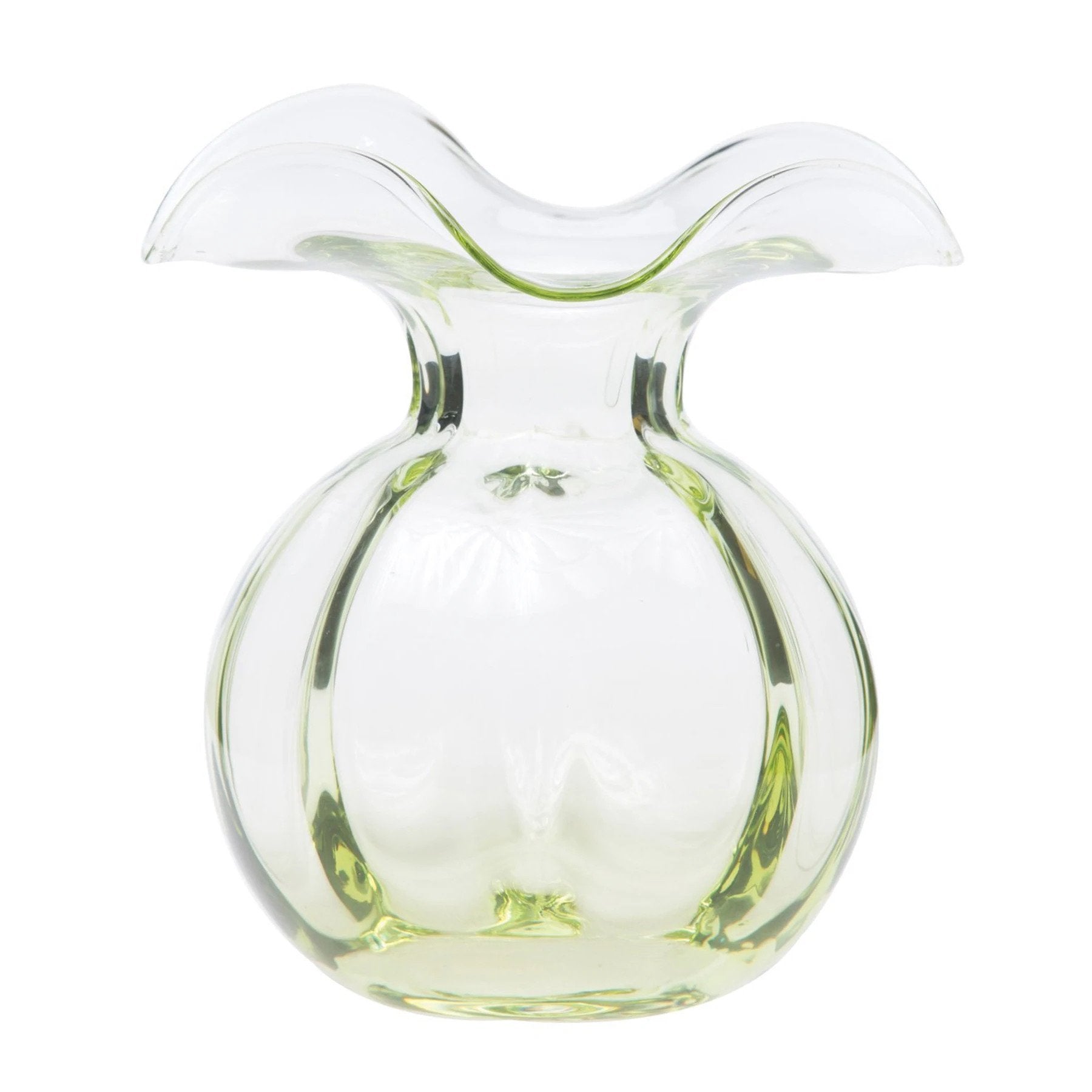Hibiscus Glass Vase Green Medium