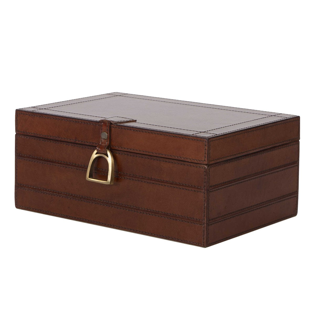Leather Box with Stirrup handle